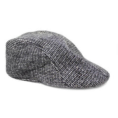 Mens Vintage Flat Cap - Light Grey