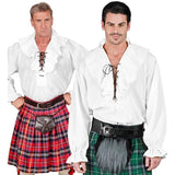 pirate costume shirt mens white historical reenactment