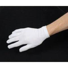 Mens short white costume gloves
