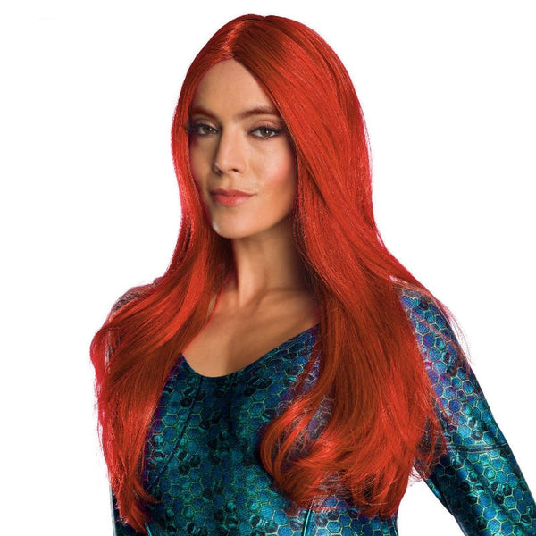 Mera red wig for adult Aquaman costume
