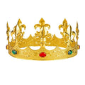Metal Gold Crown with Gems Royal