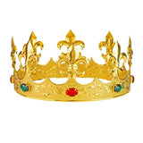 metal gold crown gems royal costume
