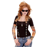 Miami ink pair of tattoo sleeves costume accessory