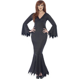 Midnight vamp ladies long black gown