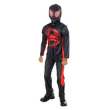 Miles Morales child costume with padded chest and mask