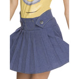 female minion costume adult dress yellow blue
