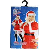 Santa-style hat dress and cape set