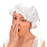 Lightweight white mob cap for stage and fancy dress use