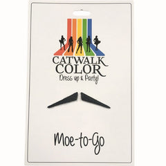 Moe - Pencil, thin moustache in two separate parts, adhesive backing.