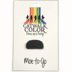 Moe - The Chap, charlie chaplin style mo in black with adhesive backing.