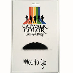 Moe - Walrus, popular style, black small mo with adhesive backing.