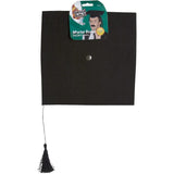 Black graduation hat with clip-on board
