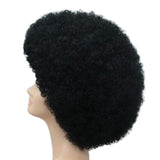 Mr cool jumbo frizzy afro wig measures 13 inch.