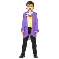 Mr Fox boys costume with jacket, waistcoat and fox mask for Book Week and woodland dress-up