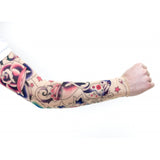 neo traditional tattoo sleeve single arm modern fake tattoo costume accessory