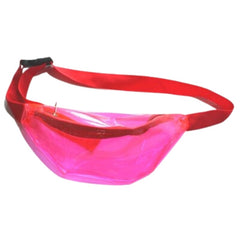Neon Bum Bag - Asst Colors, green with adjustable strap.

