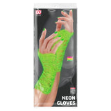 Packaging for neon lime green lace gloves
