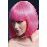 Neon pink bob wig Fever Elise