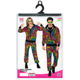 Packaging for neon rainbow tracksuit