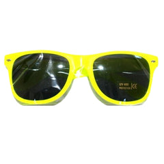 Neon sunglasses in green, yellow, orange, and pink for 1980’s costumes and retro outfits