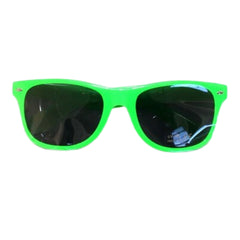 Neon sunglasses in green, yellow, orange, and pink for 1980’s costumes and retro outfits