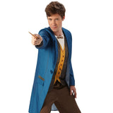 Wizard costume adult blue coat character outfit front