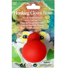 Novelty Honking Clown Nose, on elastic.