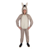 Officially licensed Donkey costume featuring plush jumpsuit and character hood