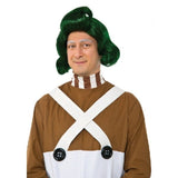 Oompa Loompa green wig adult front view bouffant style