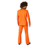 Back view of back disco suit costume for men