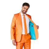 Orange Suit mens costume jacket detail