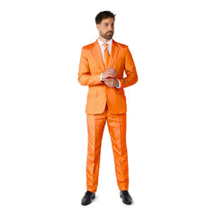 Orange Suit mens costume with matching jacket trousers and tie