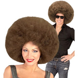 Oversized Brown Afro Wig for 70s Disco Costumes