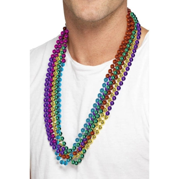 Party Beads - 6 Strings, colourful, perfect for mardi gras.