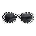 Party Glasses – Mod Black & White Checked