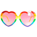 Rainbow Heart Party Glasses