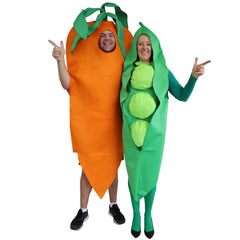 Novelty pea suit tunic with attached hood