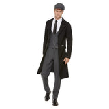 Peaky Blinders Shelby Mens Costume long knee length coat, vest, trousers and flat cap.