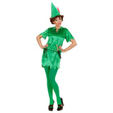 Woman wearing the peter costume ideal for fairy-tales