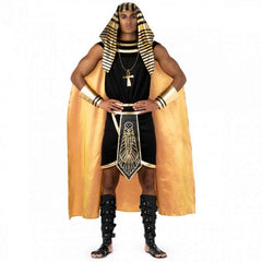 Pharaoh men’s costume with tunic and cape