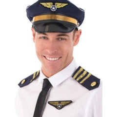 Pilot badge and epaulets costume set