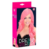 Pink Dream Hair Long Spiral Curls Wig in Widmann Packaging