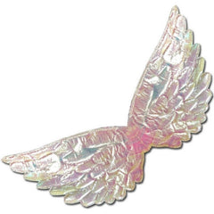 Pink Opal Mini Wings 45 cm holographic pink fairy or angel wings with elastic straps.