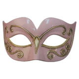Pink and gold masquerade mask