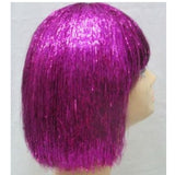 pink tinsel disco bob wig is quality wig.