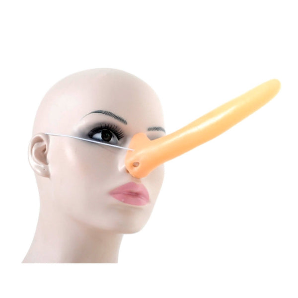 Pinocchio long nose costume accessory with elastic strap for Book Week and storybook character dress-up