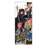 Packaging for antique gold pirate captain pendant necklace