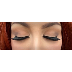 Plain black false eyelashes with a full volume finish