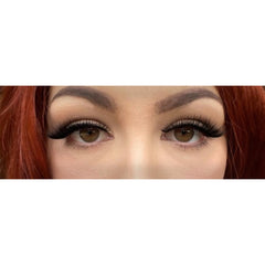 Plain black false eyelashes with a full volume finish