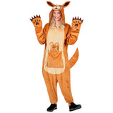 Adult fleece kangaroo onesie costume for Australian themed parties